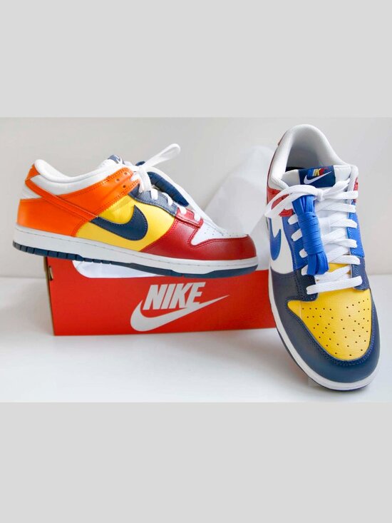 Nike Dunk Low Japan QS Men\'s Shoes Midnight Navy and Varsity Red Size 11 RARE